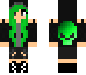 green goth girl