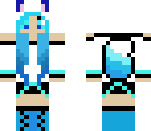 edited blue wolf girl
