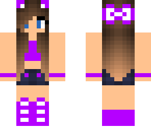 purple pretty girl
