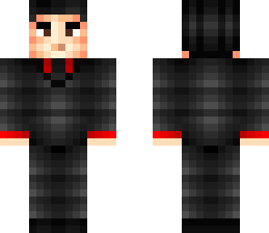 me in red and black suit