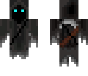 death with cyan eyes