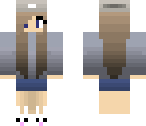 grey and blue girl