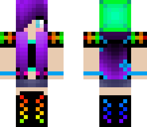 rainbow beanie girl