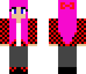 pink haired girl