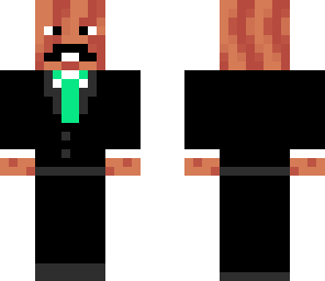 mustache bacon suit man