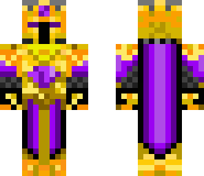 purple and yellow knight