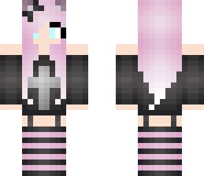girl with pink hair