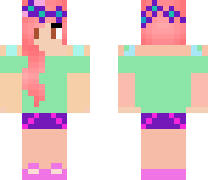 pink hair girl