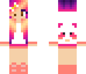 rainbow panda girl
