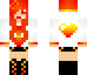 fire gamer girl