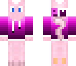 mew in a hoodie