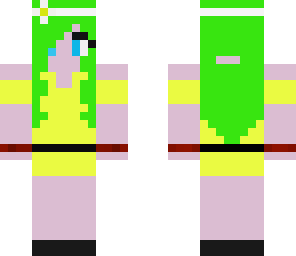 green and yellow girl finished