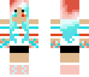 red and blue slushy girl