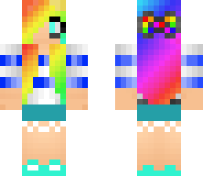 rainbow gamer girl