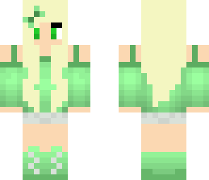 pastel green girl