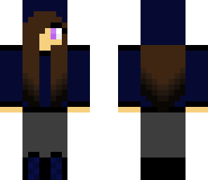 blue hooded girl