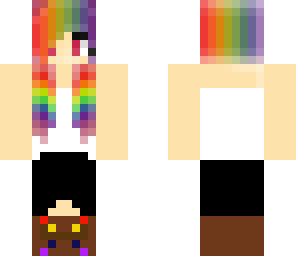 cute rainbow girl