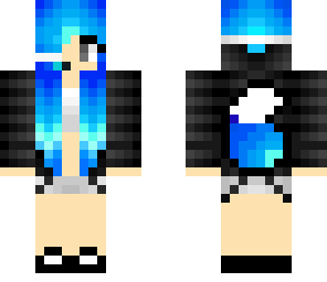 neon blue girl