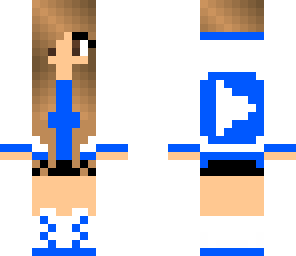 blue youtuber girl