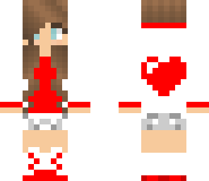 red heart hoodie girl