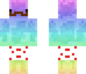 mustache rainbow