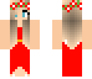 red dress