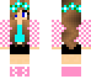 pink and white girl