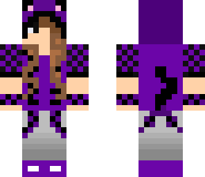 purple neko girl