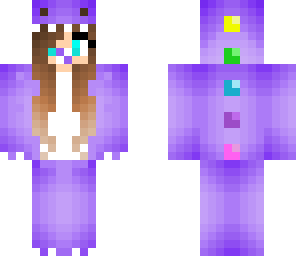 purple dino girl