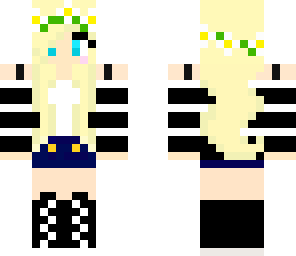 striped girl