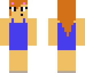 bear girl in overalls