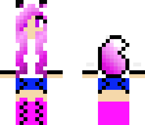 light purple fox girl