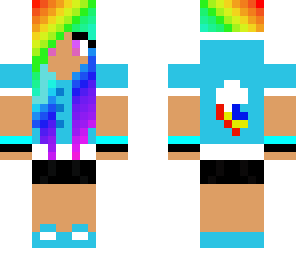 cool rainbow girl