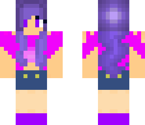 dark purple cute girl