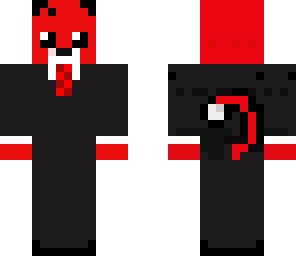 red tiger in suit