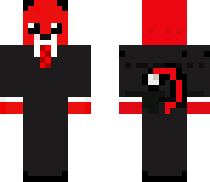 red tiger in suit
