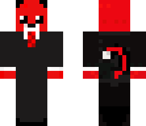 red tiger in suit