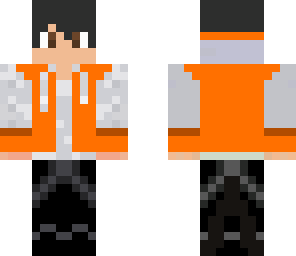 teen boy hood orange