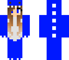 cute blue dino girl