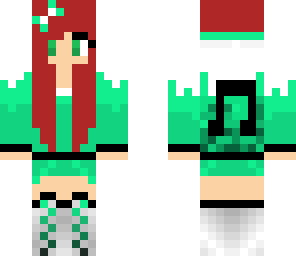 green music girl edit