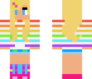 fully changed and edited zombie to rainbow girl