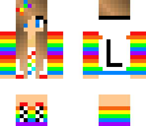 edited rainbow girl