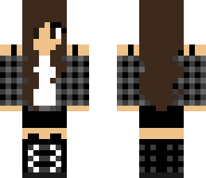 black and gray plaid tomboy