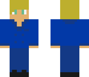 blue suit