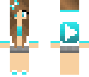 pretty brown haired blue youtube girl