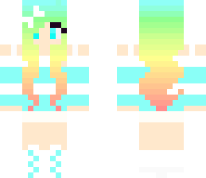 rainbow striped girl