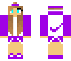 purple nike girl