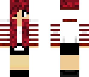 girl with red outfit
