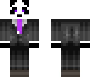 purple panda suit
