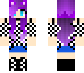 checkered cat girl